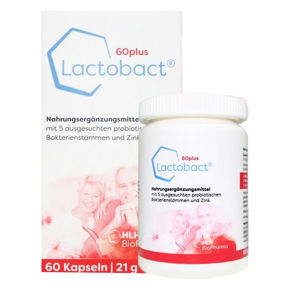 Lactobact® 德國萊德寶 - Lactobact®60Plus (萊德寶銀髮族配方膠囊益生菌:60歲以上成人專用)-60顆/盒