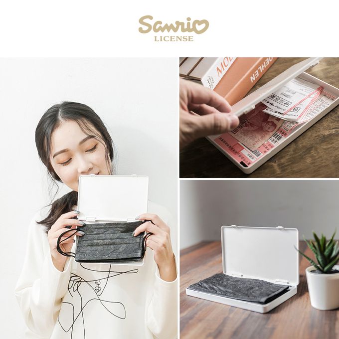 收納王妃 - 三麗鷗Sanrio【布偶美樂蒂】隨身口罩收納盒 /口罩盒/置物盒/零錢盒/鉛筆盒