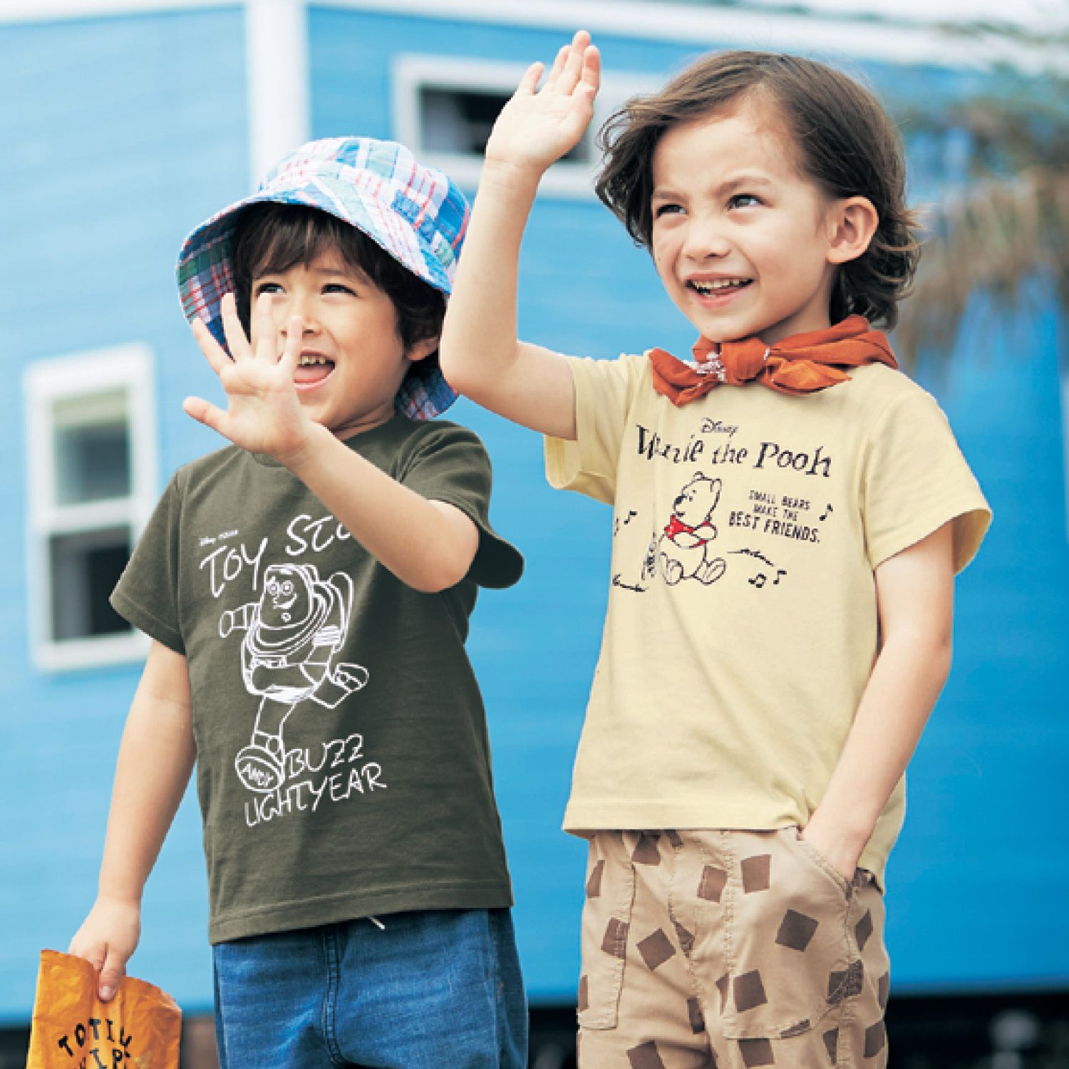 日本千趣會 - 迪士尼天竺棉短T-維尼小豬-米