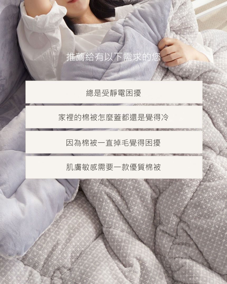 韓國 Nubizio - 細纖維雙面毛絨款棉被組-Digye藍色圖形 (雙人)-含枕套2入