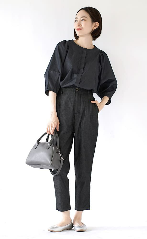 日本 zootie - 修身必備透氣丹寧直筒褲/長褲-黑