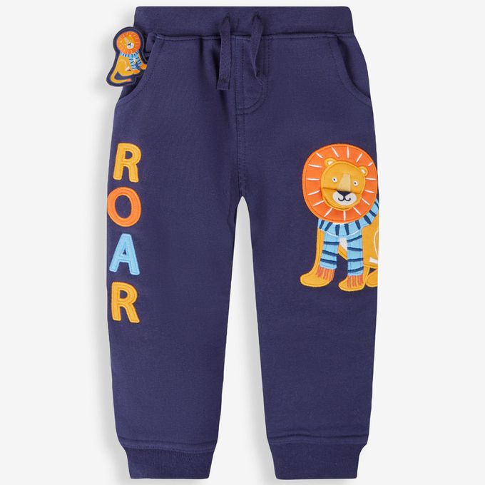 英國 JoJo Maman BeBe - 幼/兒童超優質秋冬100%純棉長褲-獅子