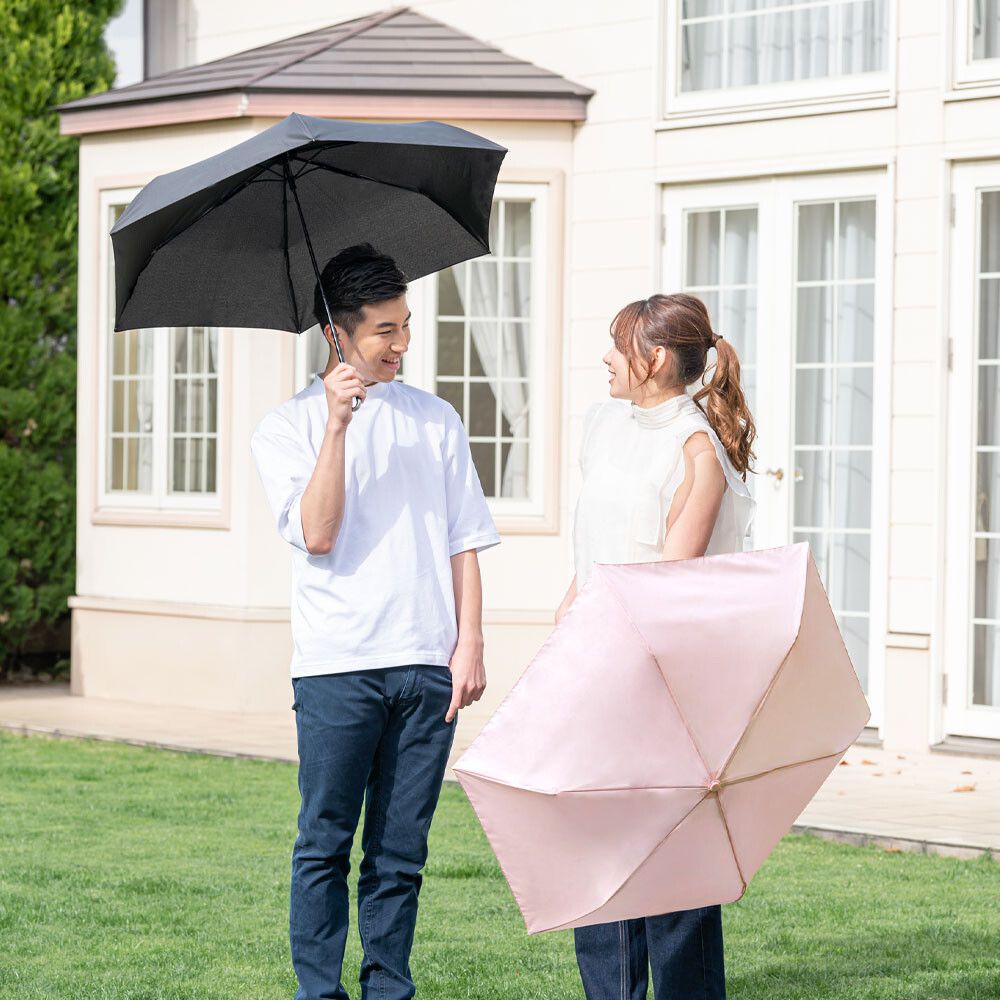 日本中谷 - 掛勾式輕量折疊傘/晴雨兩用傘-湖水藍 (傘骨55cm)