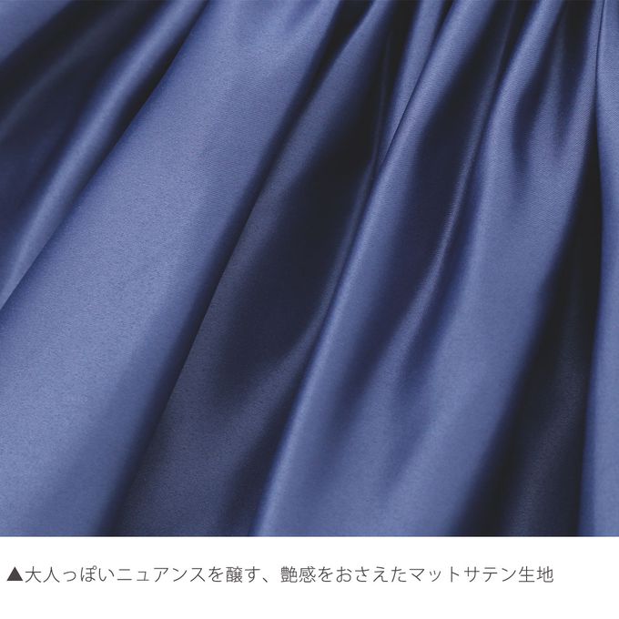 日本 Catherine Cottage - 大蝴蝶結緞面​澎澎洋裝/小禮服-水藍