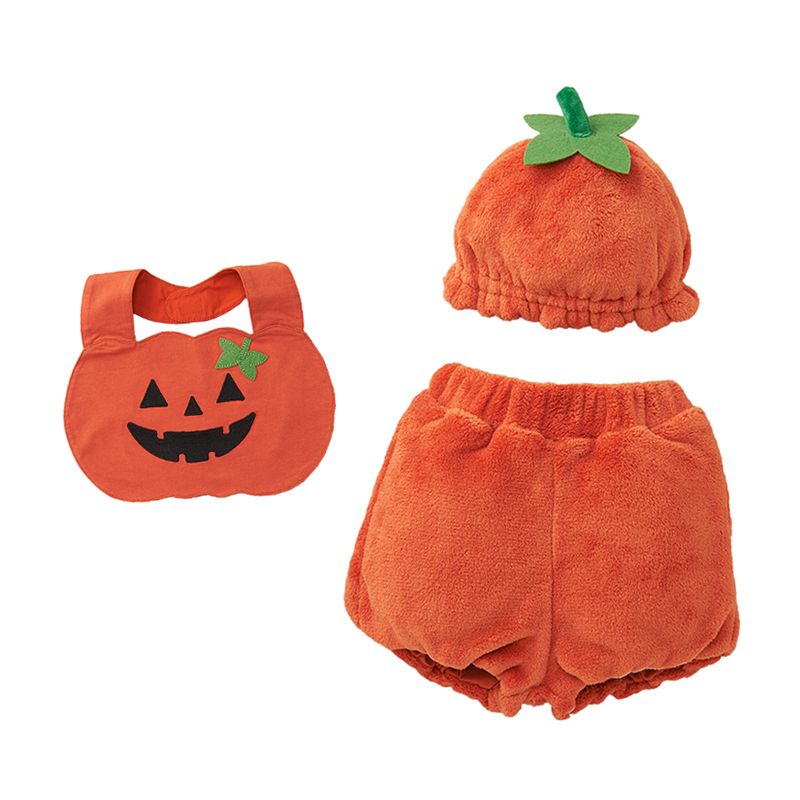 akachan honpo - 萬聖節服裝3件組-橘色