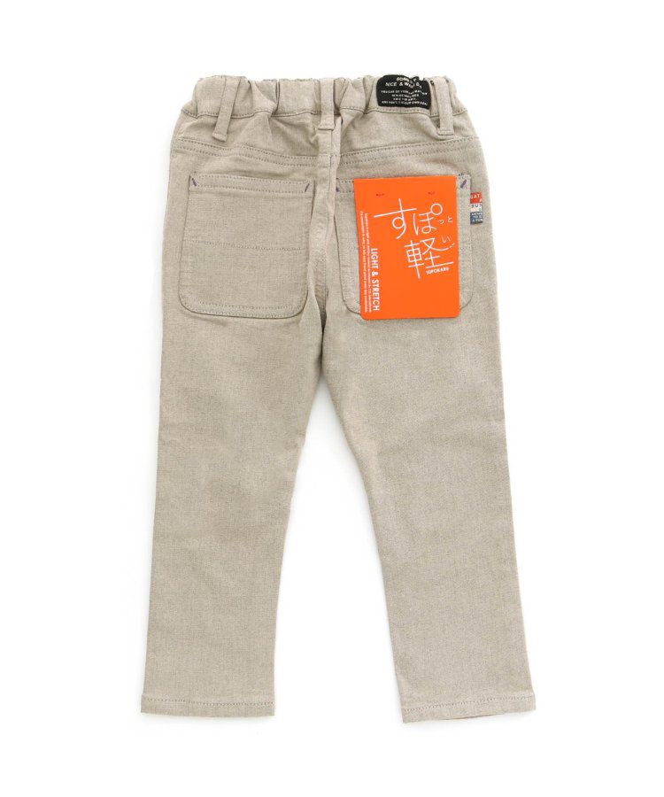 日本 BREEZE - 內刷毛輕量彈力直筒長褲-酒紅