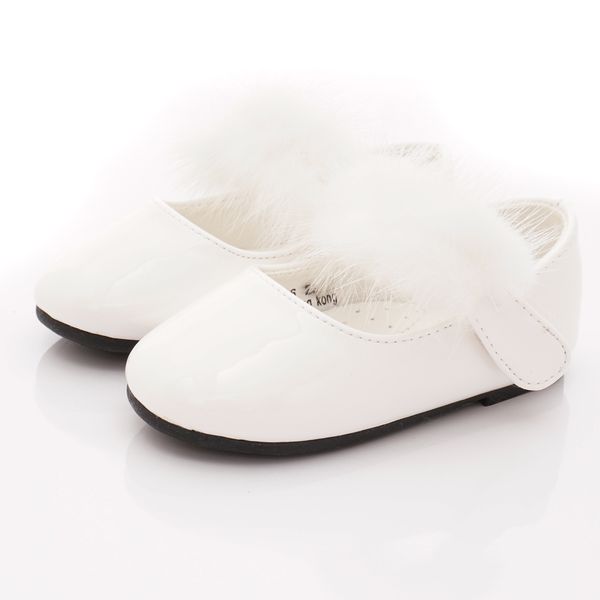 PV日式私藏 - 專櫃童鞋-氣質毛毛公主鞋款(寶寶段)-白