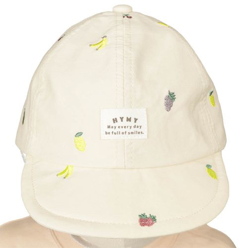 棒球帽-滿版刺繡-象牙白色