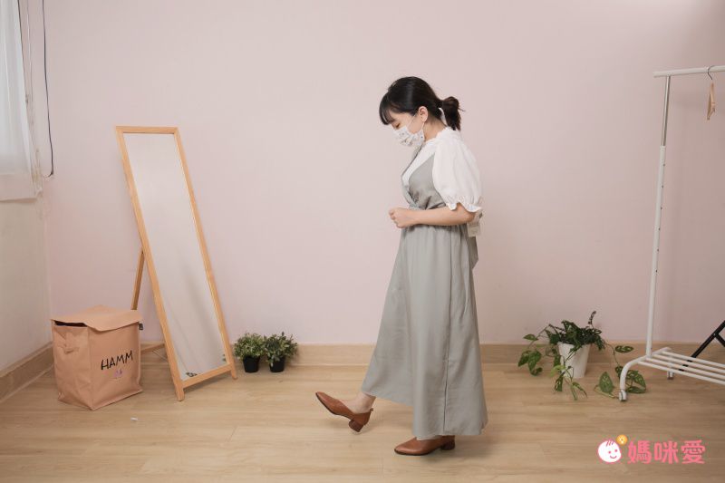 日本 ELENCARE DUE - 滿版幾何綁帶寬褲-米