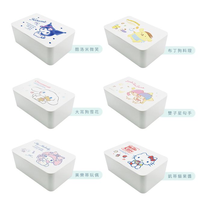 收納王妃 - Sanrio三麗鷗【大耳狗雪花】 面紙盒 濕紙巾盒 口罩盒 置物盒