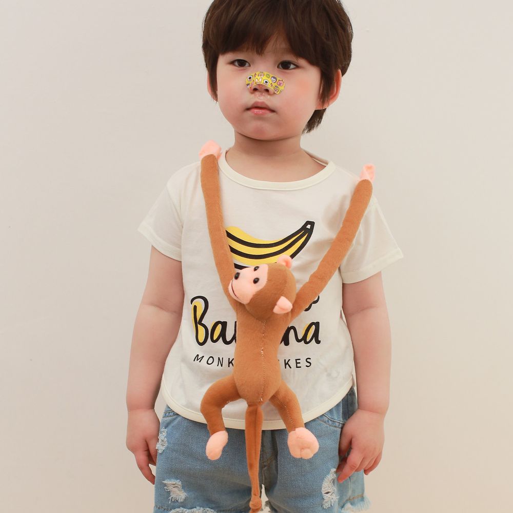韓國 Coco Rabbit - 猴子娃娃香蕉T-象牙白