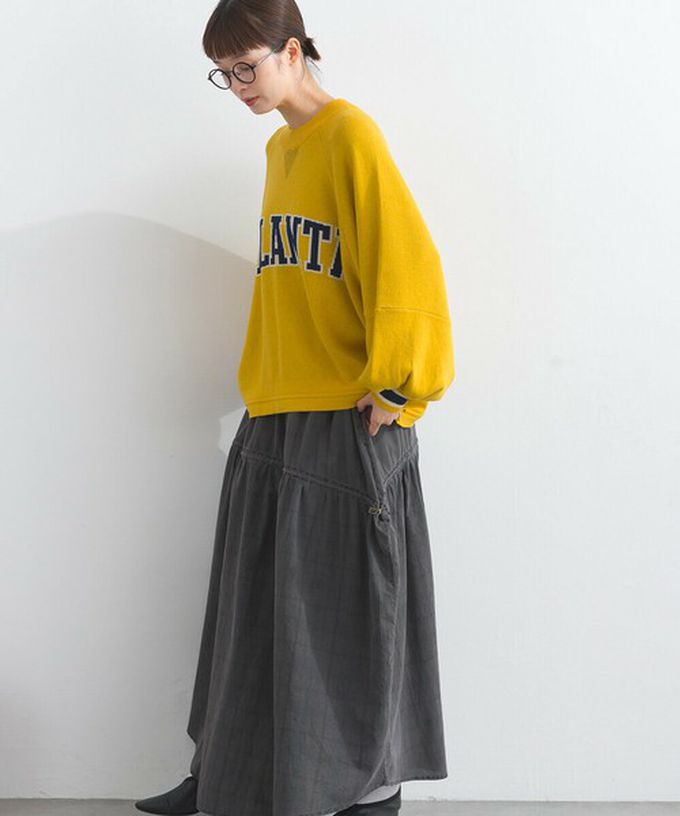 日本 Lupilien - 明亮撞色學院風抽繩針織上衣-象牙米