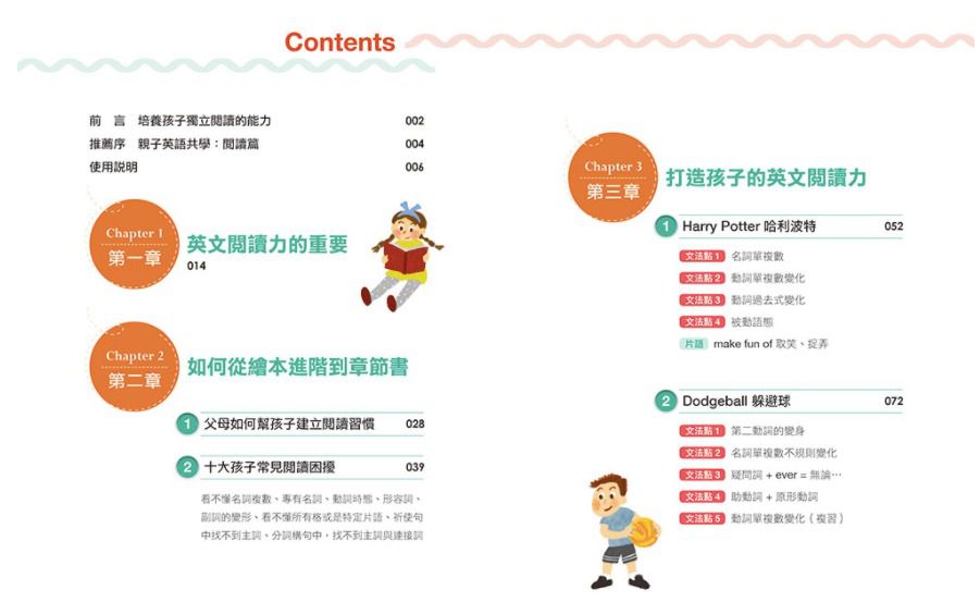 打造英文閱讀力：帶孩子看懂文章、學會文法