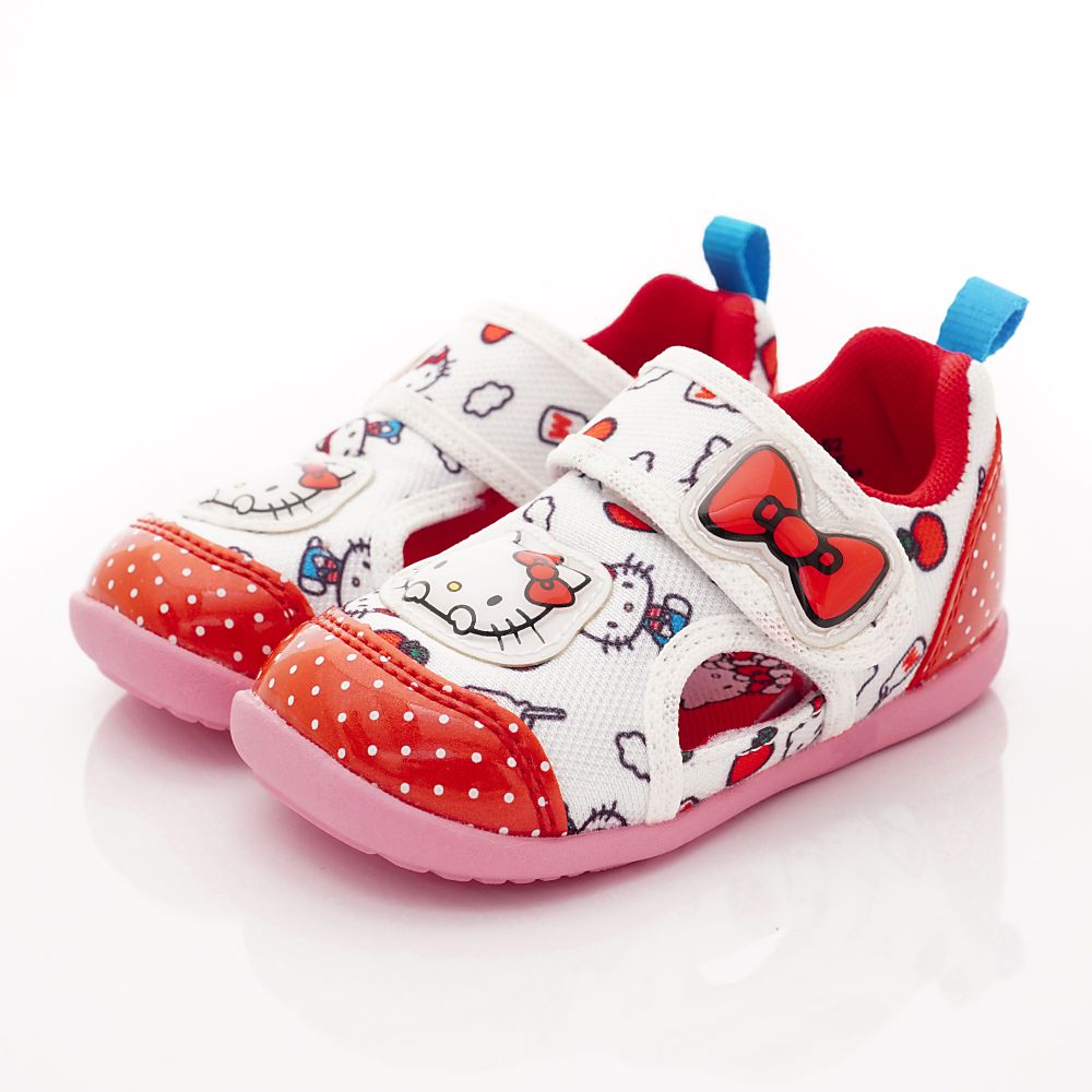 Moonstar日本月星 - 機能童鞋-KITTY聯名涼鞋(寶寶段)-紅