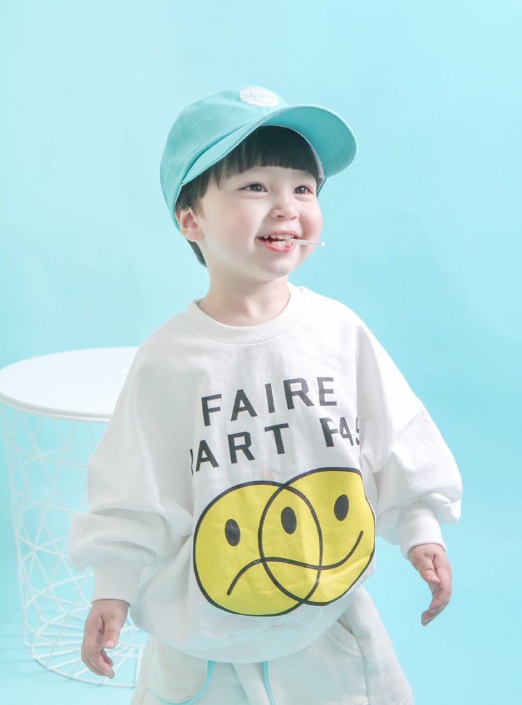 韓國 Babyblee - 字母徽章純色棒球帽-杏 (頭圍：51-55cm)