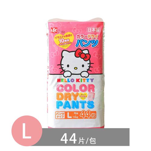 日本 LEC - 日本境內版Hello Kitty粉紅凱蒂褲箱購組-(L 9~14 Kg)-44片入