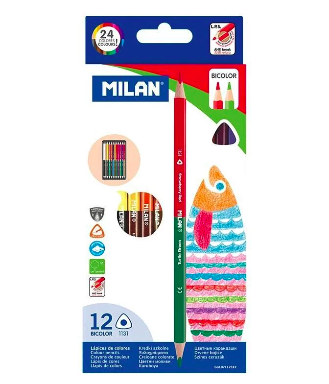 MILAN - 雙頭色鉛筆12入24色