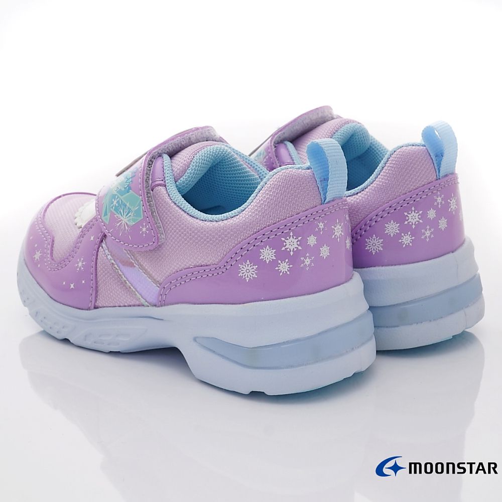 Moonstar日本月星 - DN冰雪奇緣電燈(中小童段)-運動鞋-紫