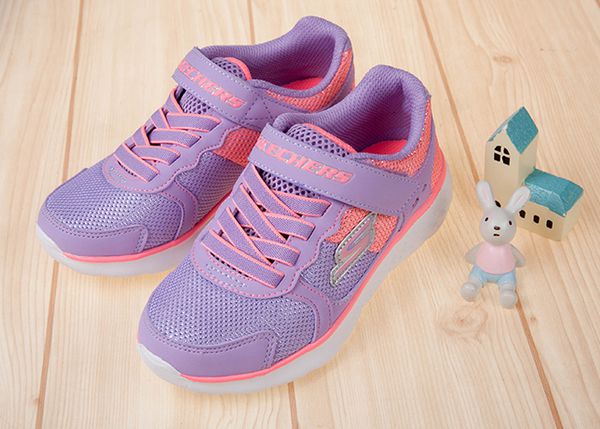 SKECHERS - GO_RUN400薰衣草粉紫兒童運動鞋