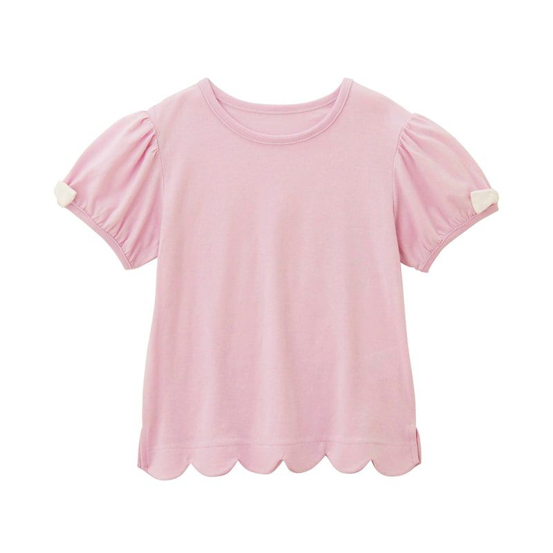 日本千趣會 - GITA 可愛貝形下擺泡泡短袖上衣-薄荷綠