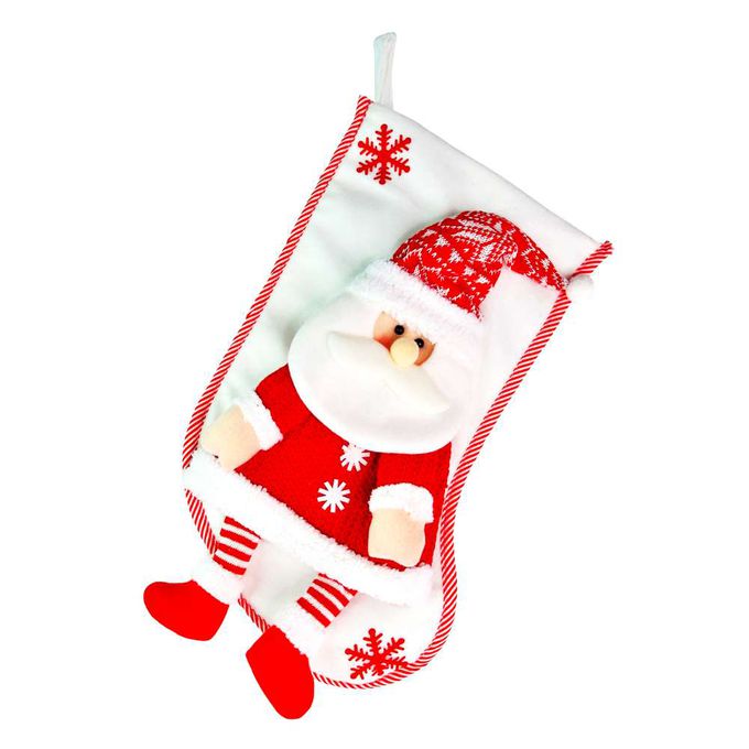 MODACore 摩達客 - 摩達客耶誕-聖誕老公公紅衣白色聖誕襪