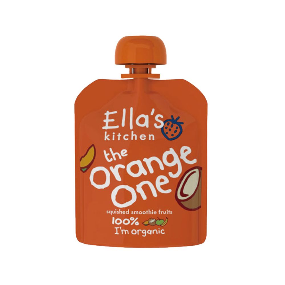 Ella's kitchen - 彩虹系列有機果泥-橘色(香蕉泥+蘋果泥+芒果泥+椰奶+濃縮檸檬汁)6個月以上-90g