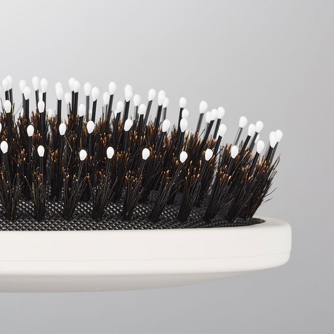 日本JUMAGIC - 混鬃氣墊橢圓梳(白)