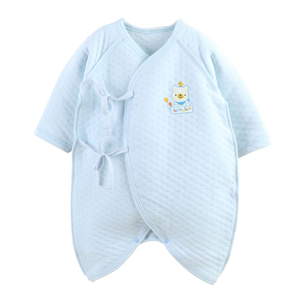 JoyNa - 2件入-保暖連身長袖空氣棉蝴蝶衣-藍色+隨機一件 (均碼)