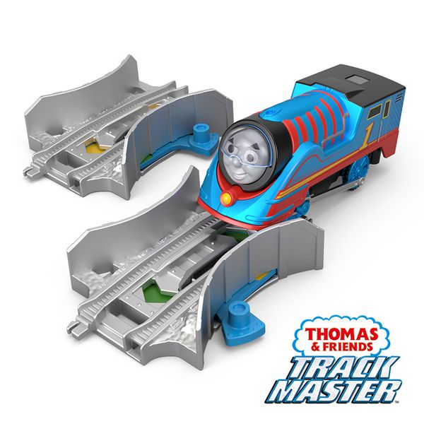 湯瑪士小火車 - 電動系列-TURBO合金車與變速軌道組-Thomas
