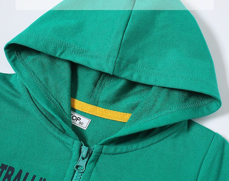 純棉立體造型連帽外套-足球-藍+黃