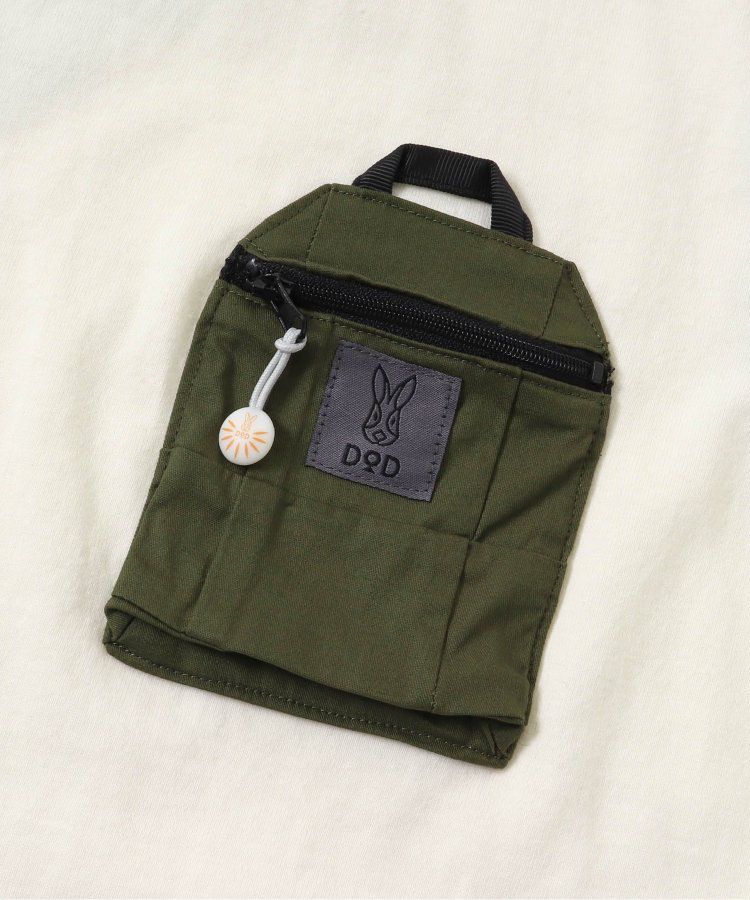 日本 BREEZE - 聯名款 夜光拉鍊大口袋短袖上衣-卡其