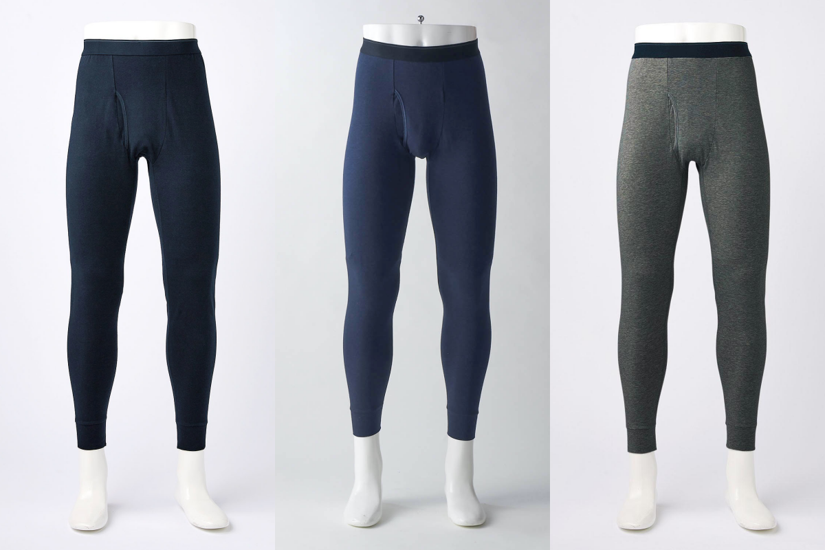 日本千趣會 - 95%棉 (爸爸)十分丈發熱褲-丈青