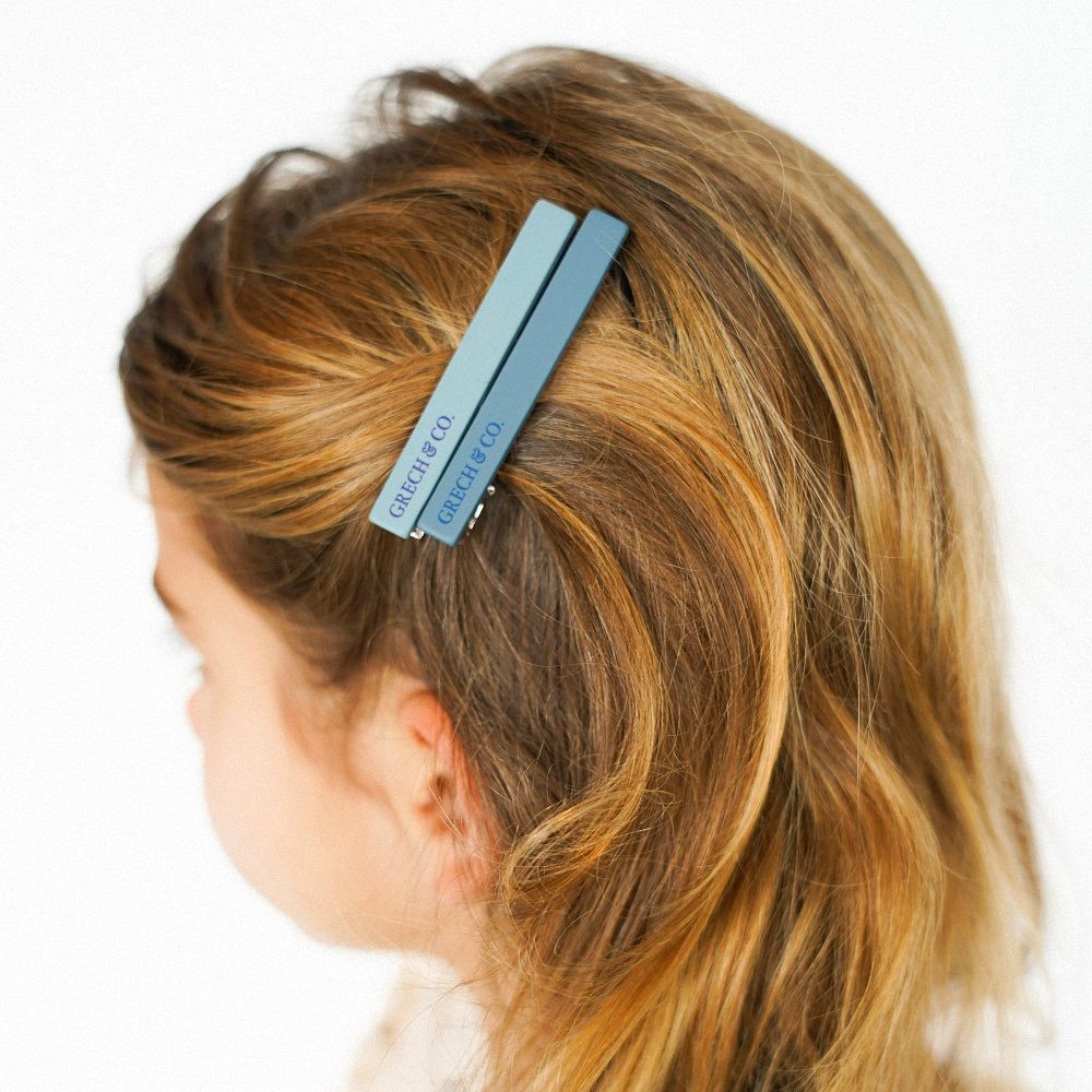 丹麥 GRECH & CO. - 雙色調髮夾二入組-杏黃 (適用於2歲以上)