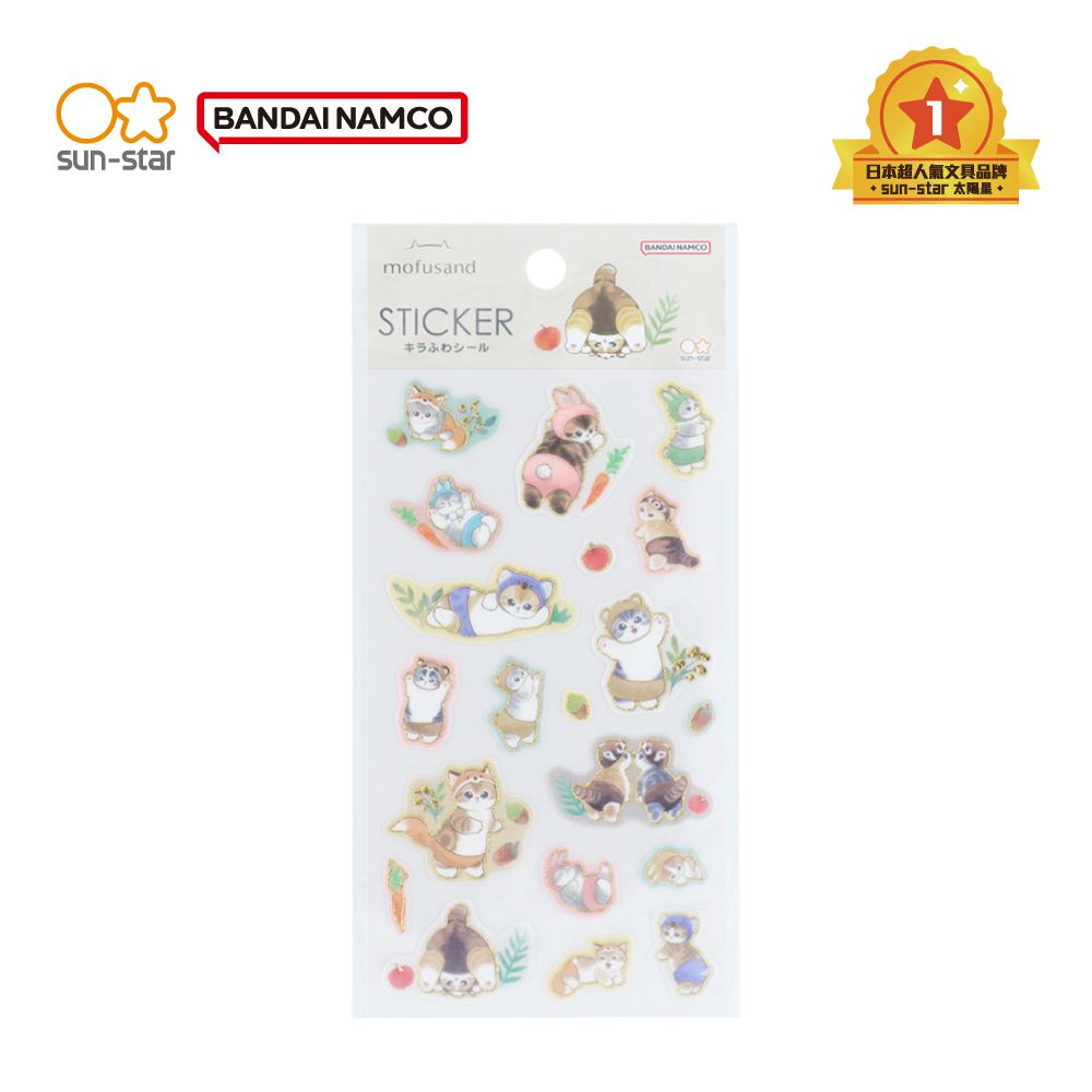 Mofusand 可愛裝扮手帳貼紙-動物