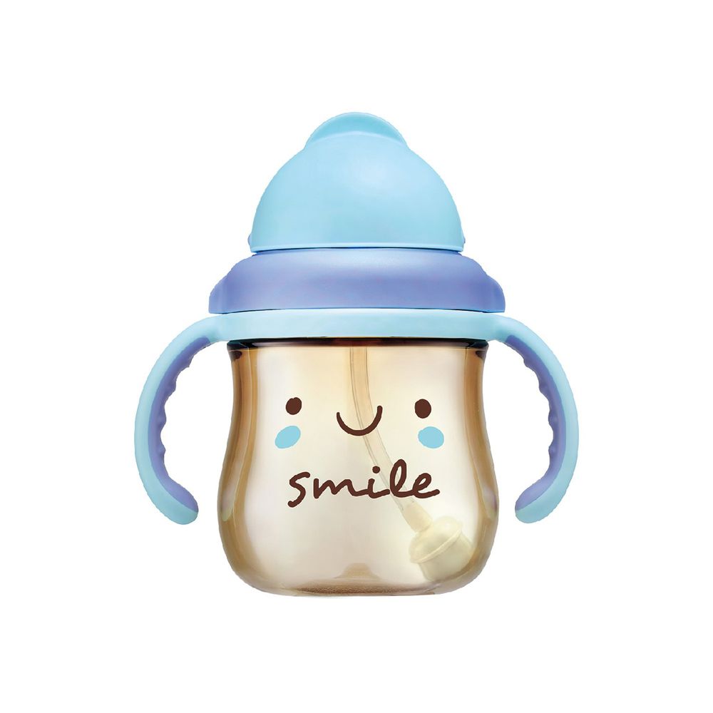 Simba 小獅王辛巴 - 好心情PPSU滑蓋杯-燦爛微微笑-藍色-250ML