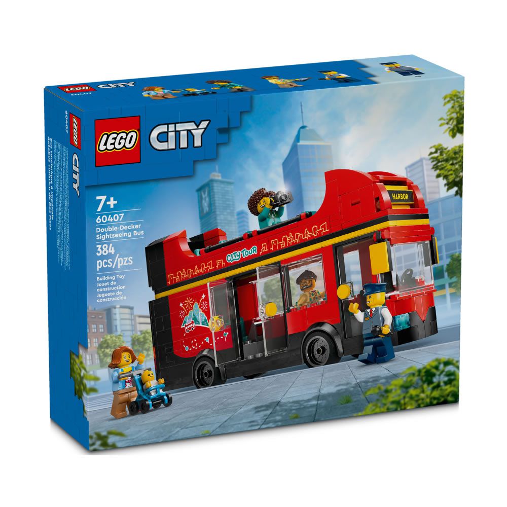 樂高 LEGO - LT60407 City 城市系列2024 - 紅色雙層觀光巴士