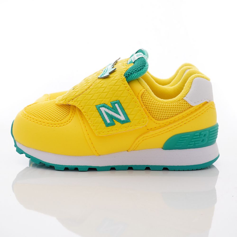 New Balance - 復古透氣慢跑鳳梨鞋款574FRC系列(小童段)-黃