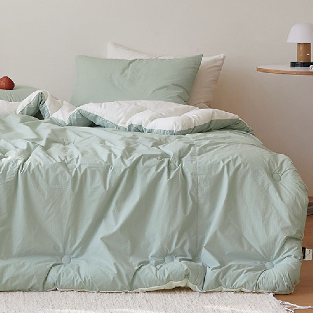 韓國 Maatila - 高密度60支棉舒柔超細纖維棉被(冬被)-薄荷綠