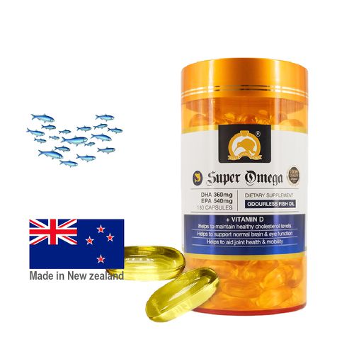 金奇維Kiwi Golden Kiwi 紐西蘭頂級OMEGA高濃度維他命D魚油膠囊-60粒