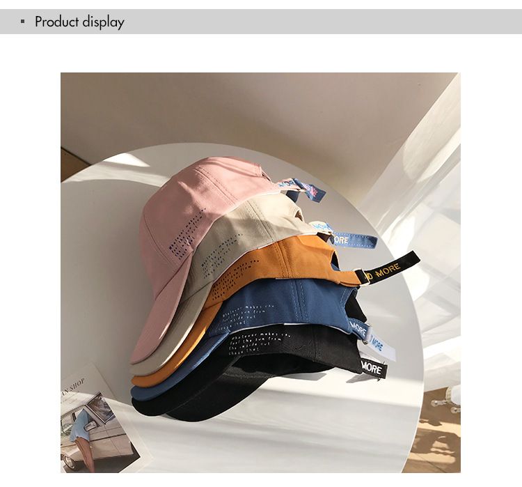 簡約百搭休閒遮陽棒球帽-黑色 (適合頭圍58-60cm)