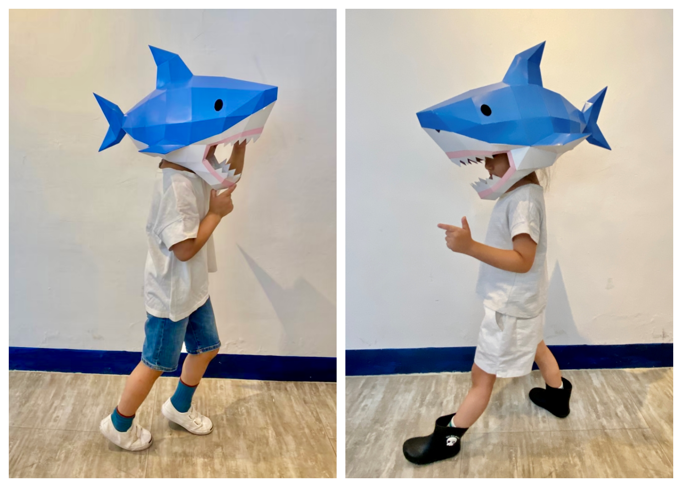 時報出版 - 動物立體大面具：鯊魚(速成版不用自己剪喔)