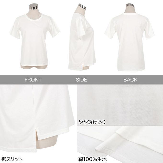 日本 Kobe Lettuce - 抗透汗 純棉圓領合身短袖上衣-黑