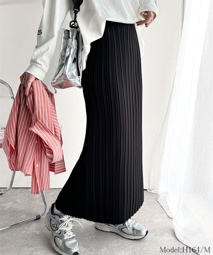 日本 Classical Elf - 喬其紗優美線條修身長裙-黑