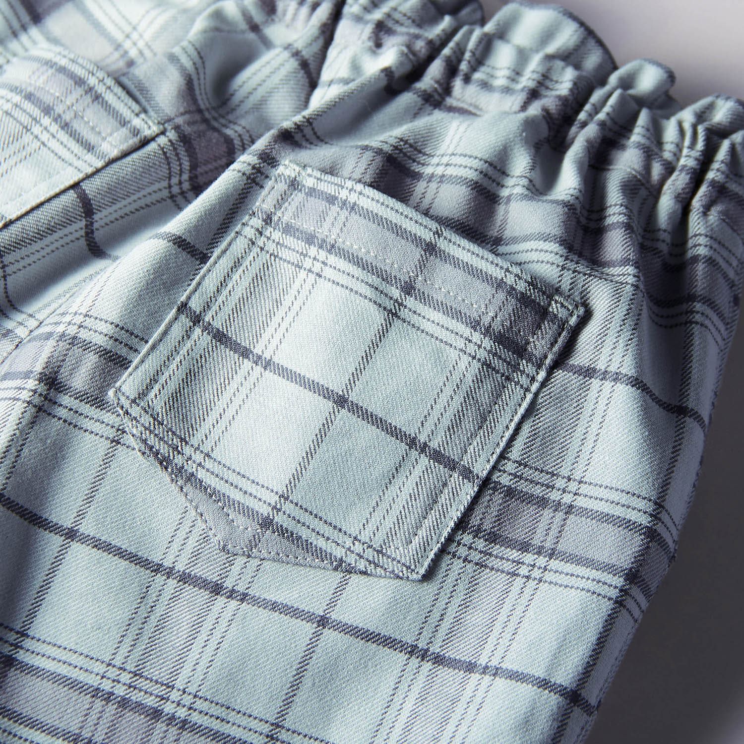 日本千趣會 - GITA 下擺蝴蝶結鬆緊舒適長褲-丹寧藍