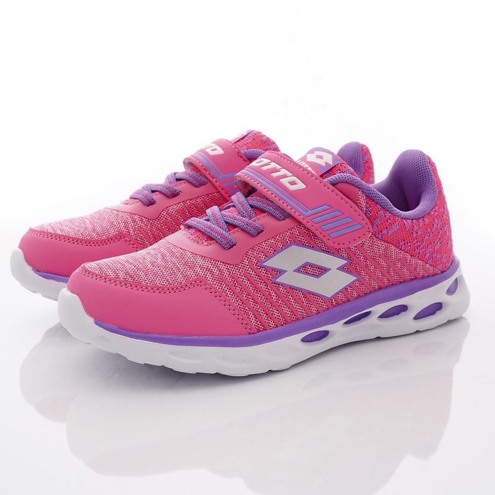 LOTTO樂得 - 潮流輕量慢跑鞋款6353系列(大童段)-粉
