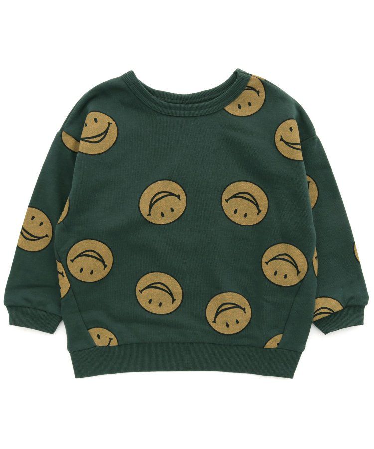 日本 BREEZE - 正反OK！裏毛印花長袖上衣-棋盤格-彩色