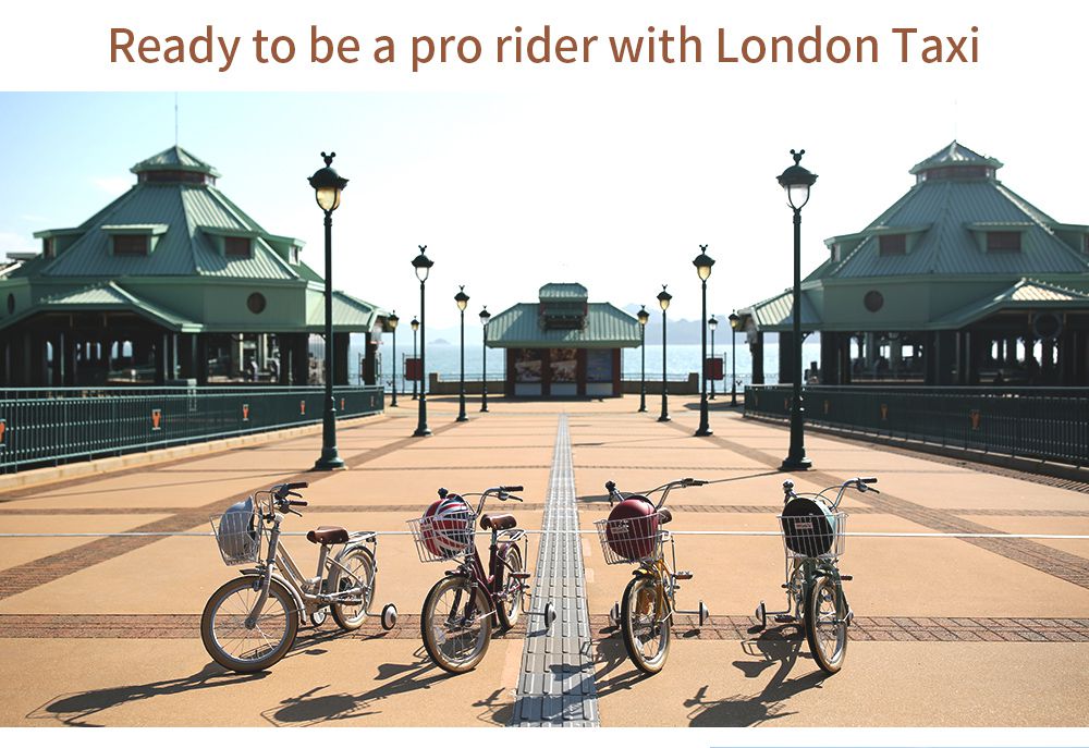 英國 London Taxi KickBike - 兒童腳踏車16吋-象牙白