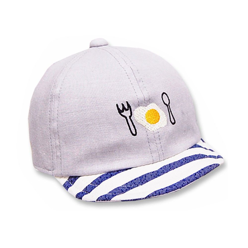 日本 SHAPOX - 兒童遮陽帽-棒球帽-灰色荷包蛋
