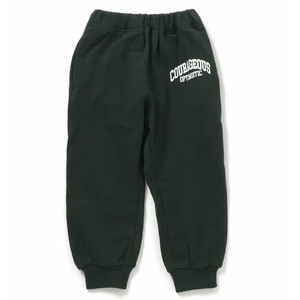 100%棉 舒適縮口運動長褲-濃綠