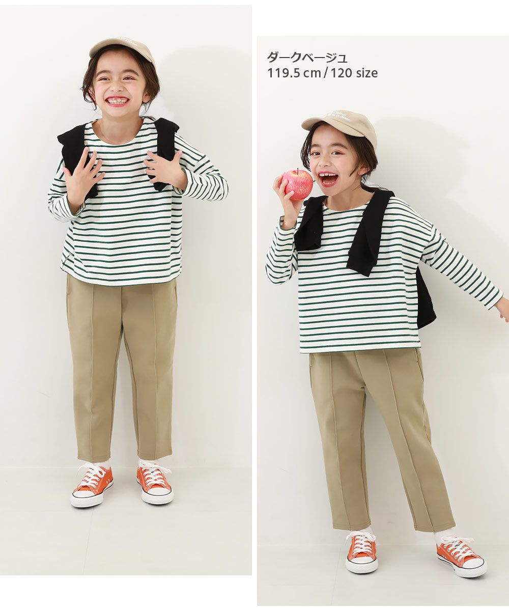 日本 devirock - [防污速乾]時尚打褶錐形長褲-卡其棕